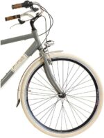 Vélo de ville vintage aluminium 28 pouces, 6 vitesses, 700×35, sacoches
