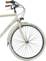 Vélo de ville vintage aluminium 28 pouces, 6 vitesses, 700×35, sacoches