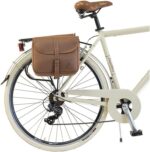 Vélo de ville vintage aluminium 28 pouces, 6 vitesses, 700×35, sacoches