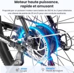 Vélo électrique Touroll J1 ST 27,5 pouces 250 W batterie 15,6 Ah
