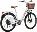 Vélo électrique de ville femme 26 pouces 250 W batterie 36 V 10 Ah