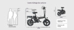 Vélo électrique pliable 250W 14 pouces batterie amovible 48V 13Ah