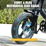 Vélo électrique pliable 250W 14 pouces batterie amovible 48V 13Ah