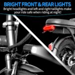 Vélo électrique pliable 250W 14 pouces batterie amovible 48V 13Ah