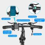 Vélo électrique pliable 250W 14 pouces batterie amovible 48V 13Ah