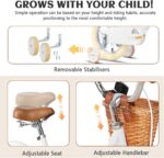 Vélo enfant rétro 18 pouces Vintage avec panier osier, stabilisateurs, freins avant/arrière