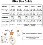 Vélo enfant rétro 18 pouces Vintage avec panier osier, stabilisateurs, freins avant/arrière