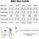 Vélo enfant rétro 18 pouces Vintage avec panier osier, stabilisateurs, freins avant/arrière