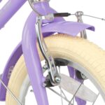 Vélo enfant rétro 18 pouces Vintage avec panier osier, stabilisateurs, freins avant/arrière