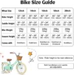 Vélo enfant rétro 18 pouces Vintage avec panier osier, stabilisateurs, freins avant/arrière