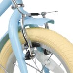 Vélo enfant rétro 18 pouces Vintage avec panier osier, stabilisateurs, freins avant/arrière