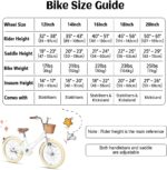 Vélo enfant rétro 18 pouces Vintage avec panier osier, stabilisateurs, freins avant/arrière