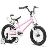 Vélo enfant rétro 18 pouces Vintage avec panier osier, stabilisateurs, freins avant/arrière