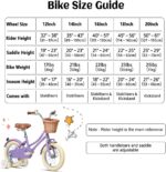 Vélo enfant rétro 18 pouces Vintage avec panier osier, stabilisateurs, freins avant/arrière