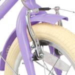 Vélo enfant rétro 18 pouces Vintage avec panier osier, stabilisateurs, freins avant/arrière