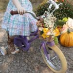 Vélo enfant rétro 18 pouces Vintage avec panier osier, stabilisateurs, freins avant/arrière