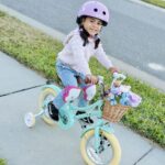 Vélo enfant rétro 18 pouces Vintage avec panier osier, stabilisateurs, freins avant/arrière