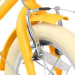 Vélo enfant rétro 18 pouces Vintage avec panier osier, stabilisateurs, freins avant/arrière