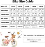 Vélo enfant rétro 18 pouces Vintage avec panier osier, stabilisateurs, freins avant/arrière