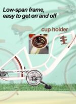 Vélo hybride urbain 7 vitesses adulte freins à disque panier porte-bagages