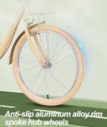 Vélo hybride urbain 7 vitesses cadre bas panier avant