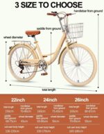 Vélo hybride urbain 7 vitesses cadre bas panier avant